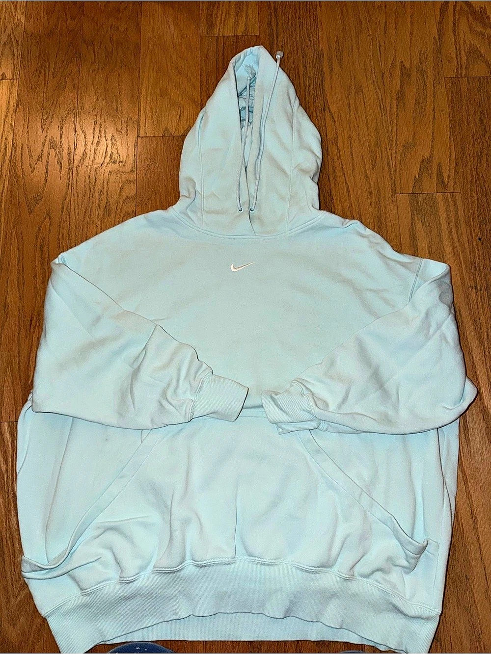 Nike Club Fleece Pullover Hoodie Blue XXL